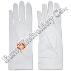 Masonic Regalia Hands Embroidery Gloves